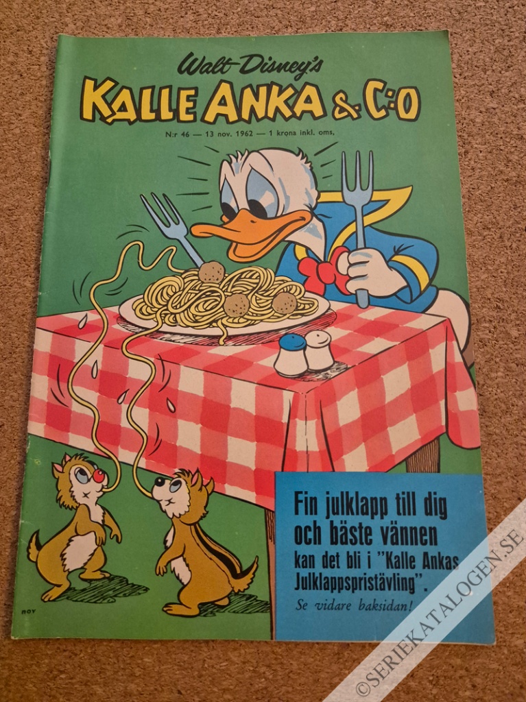 Framsida på Kalle Anka & C:o #46 (1962)