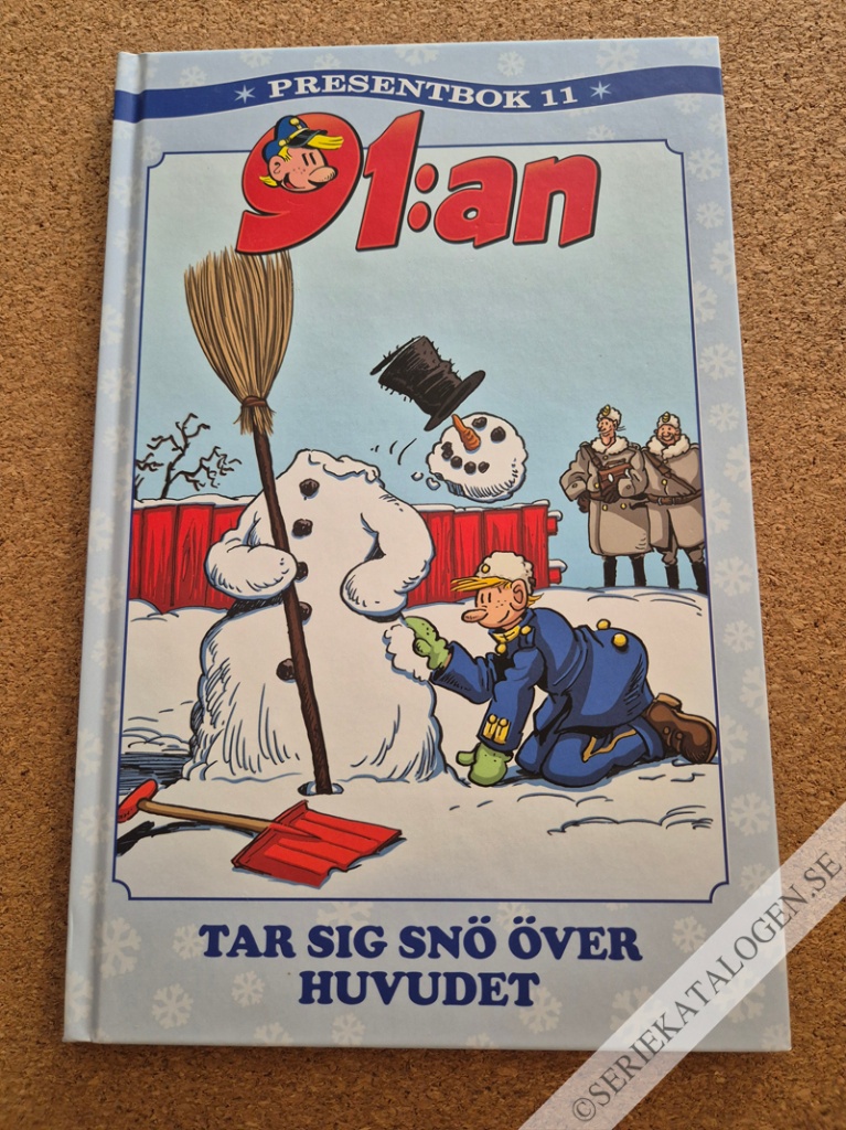 Framsida på 91:an presentbok #11 - 91:an tar sig snö över huvudet (2020)
