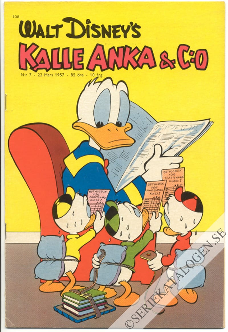 Framsida på Kalle Anka & C:o #7 (1957)