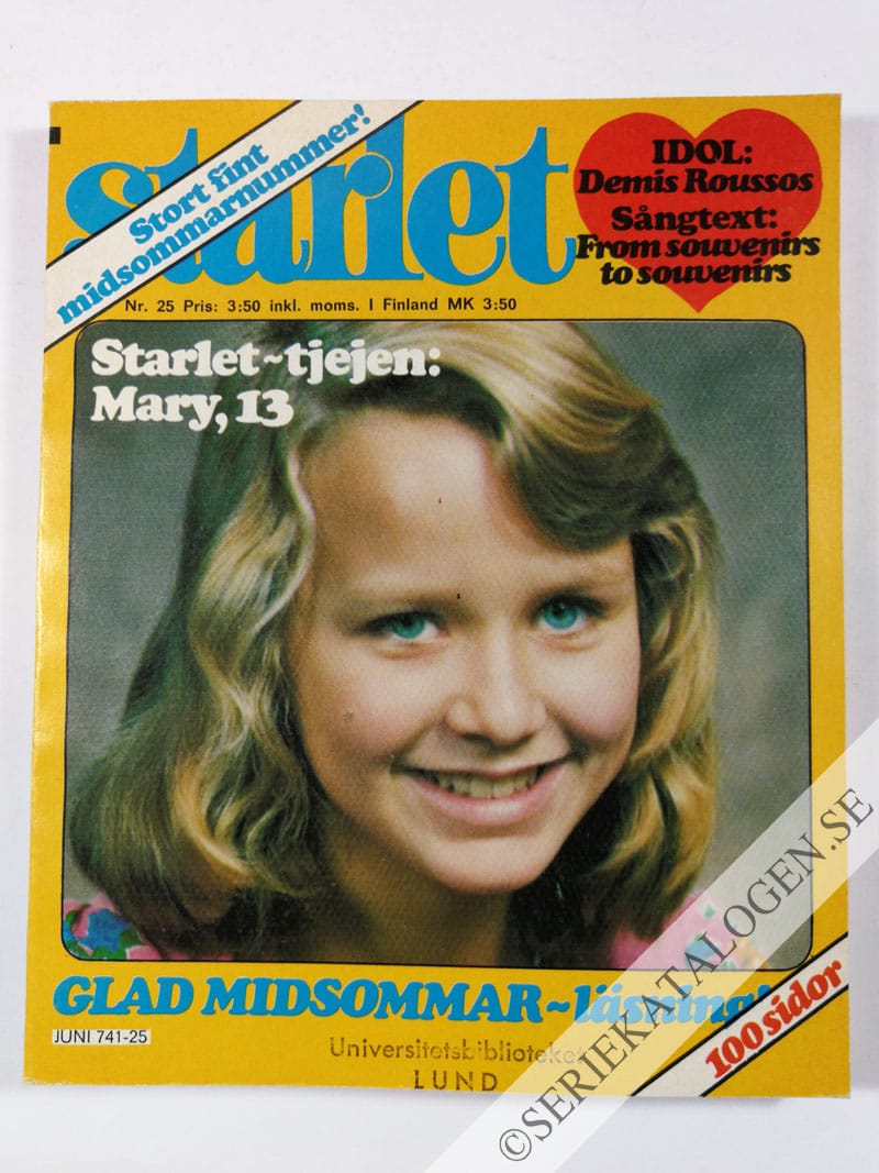 Framsida på Starlet #25 (1976)