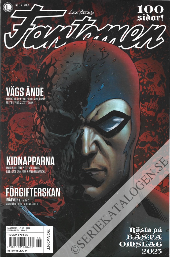 Framsida på Fantomen #6-7 (2024)