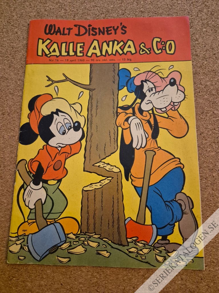 Framsida på Kalle Anka & C:o #16 (1960)