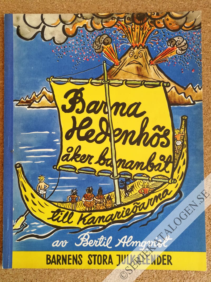 Framsida på Barna Hedenhös åker bananbåt till Kanarieöarna (1960)