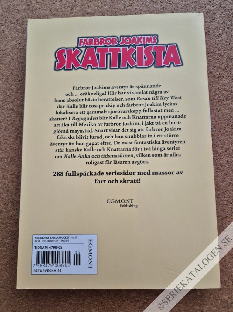 Baksida på Farbror Joakims skattkista (2018)