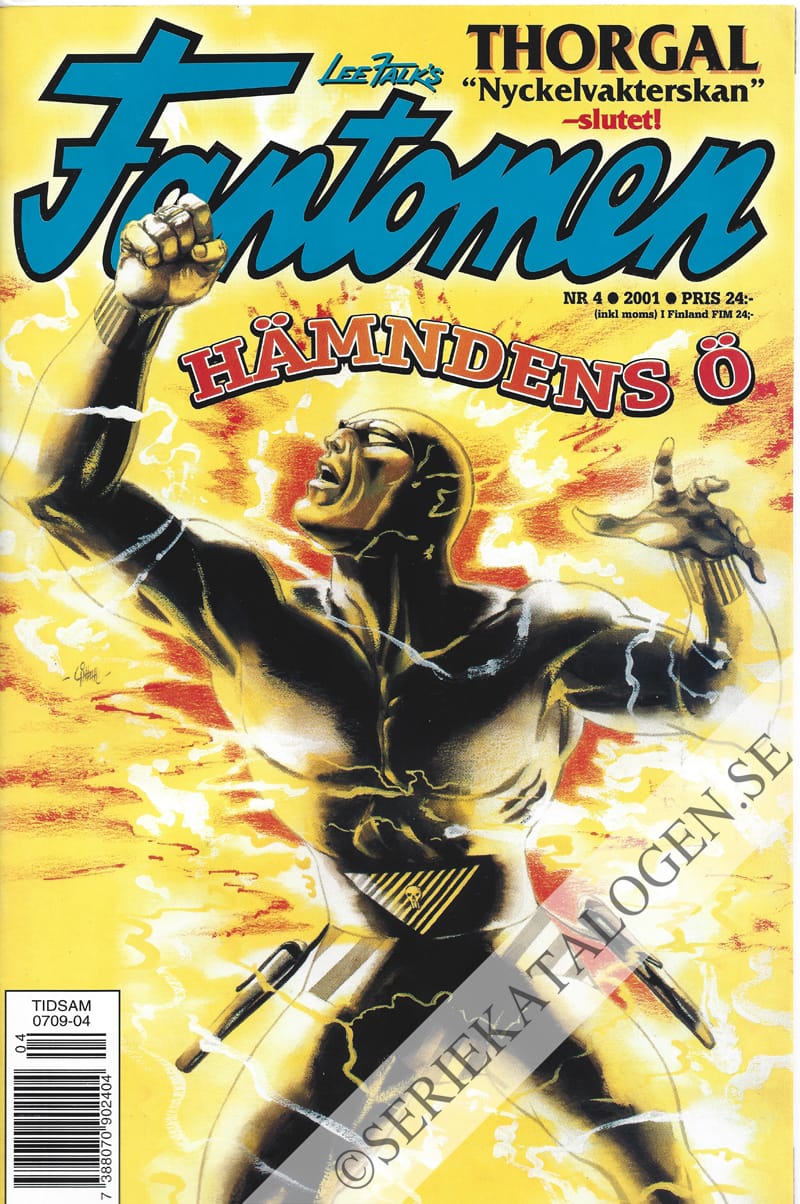 Framsida på Fantomen #4 (2001)