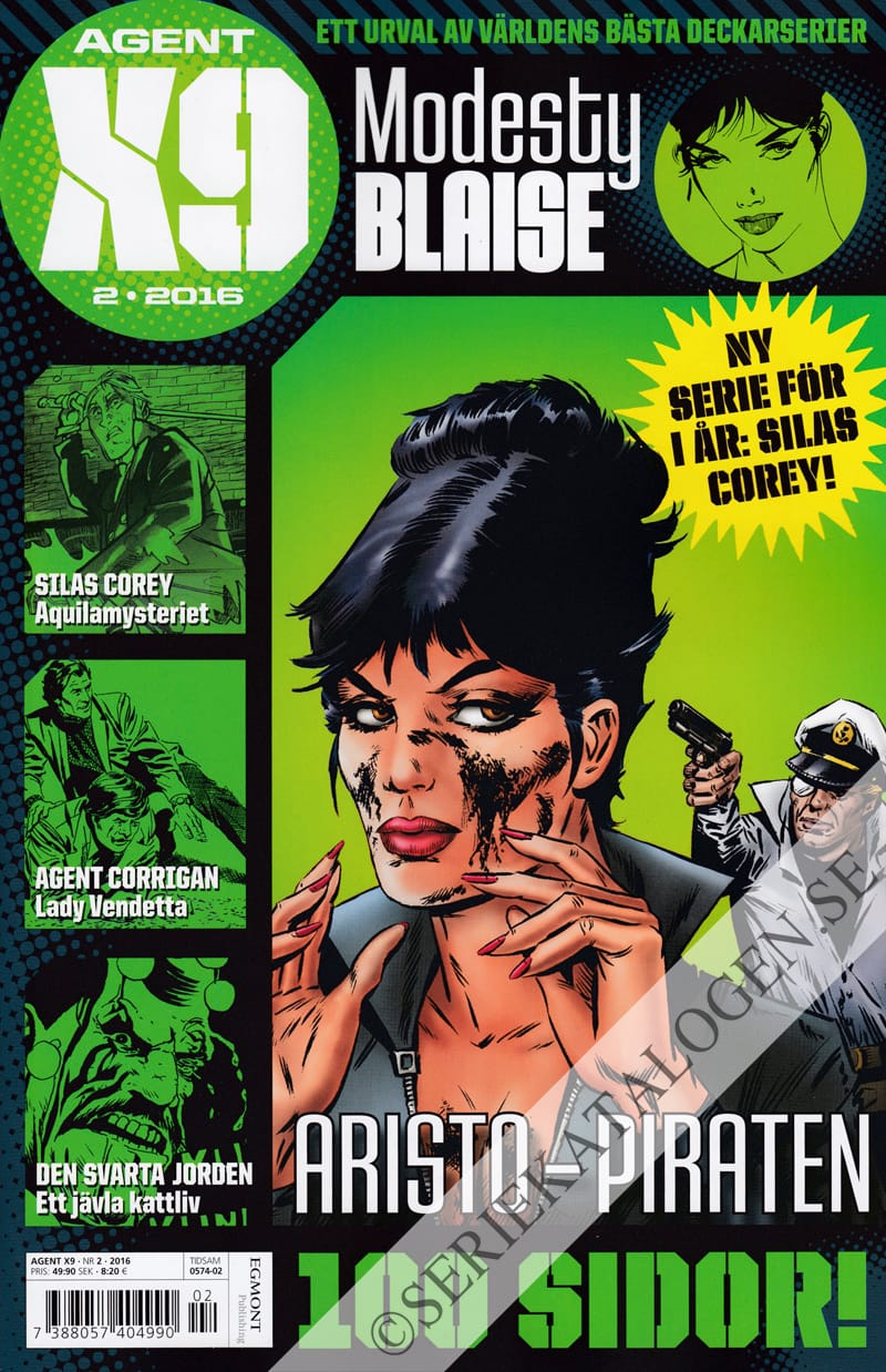 Framsida på Agent X9 #2 (2016)
