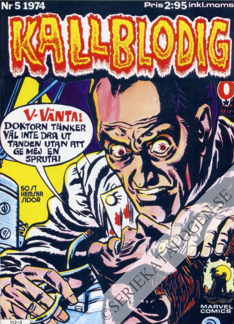 Framsida på Kallblodig #5 (1974)