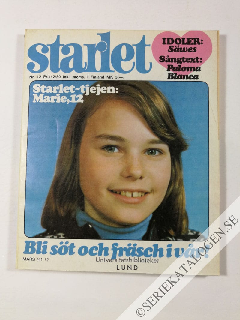 Framsida på Starlet #12 (1976)