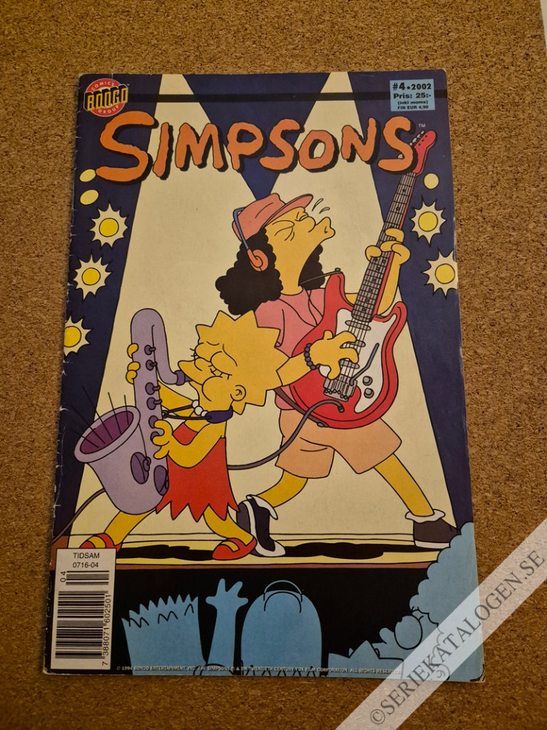 Framsida på Simpsons #4 (2002)