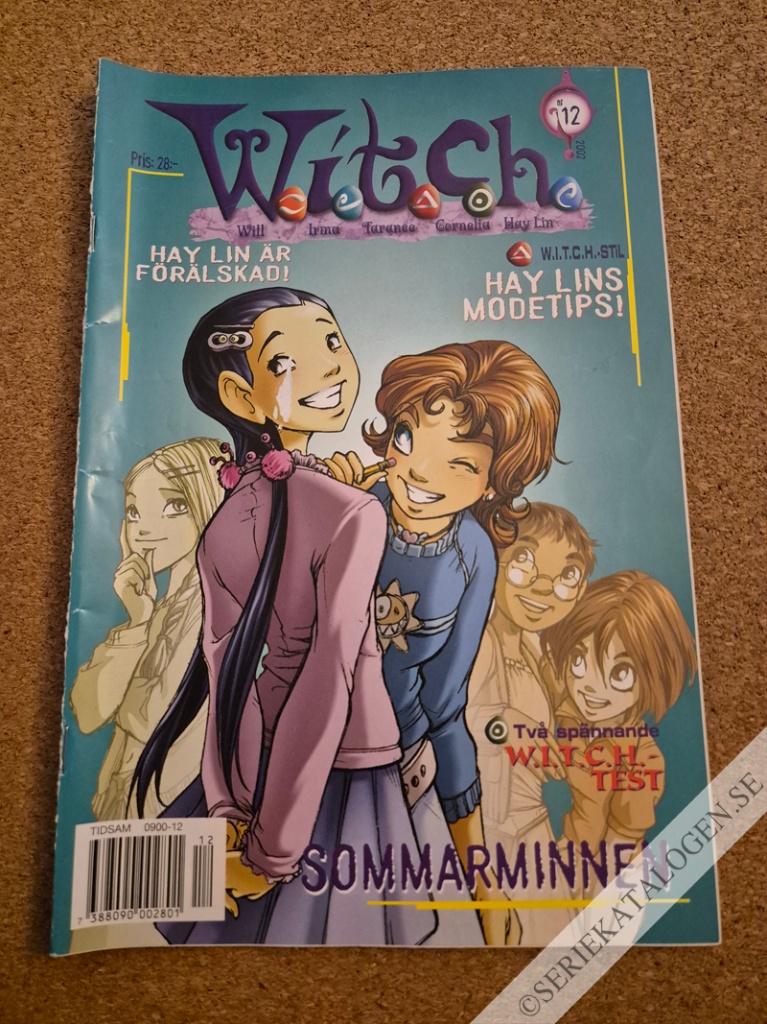 Framsida på W.i.t.c.h. #12 - Sommarminnen (2002)