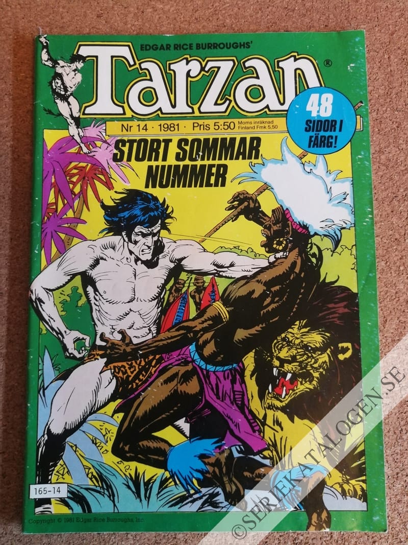 Framsida på Tarzan #14 (1981)