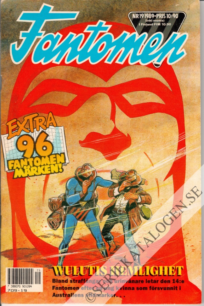 Framsida på Fantomen #19 (1989)