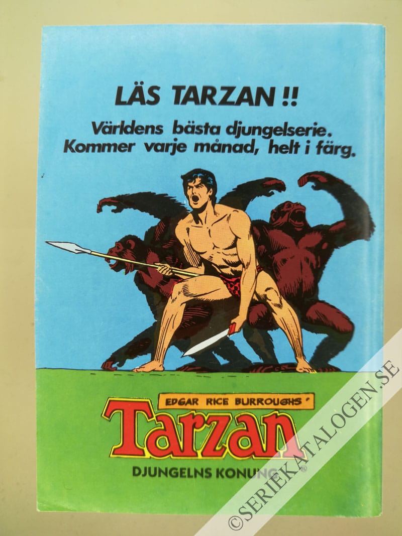 Baksida på Uppdrag för en hjälte (1988)