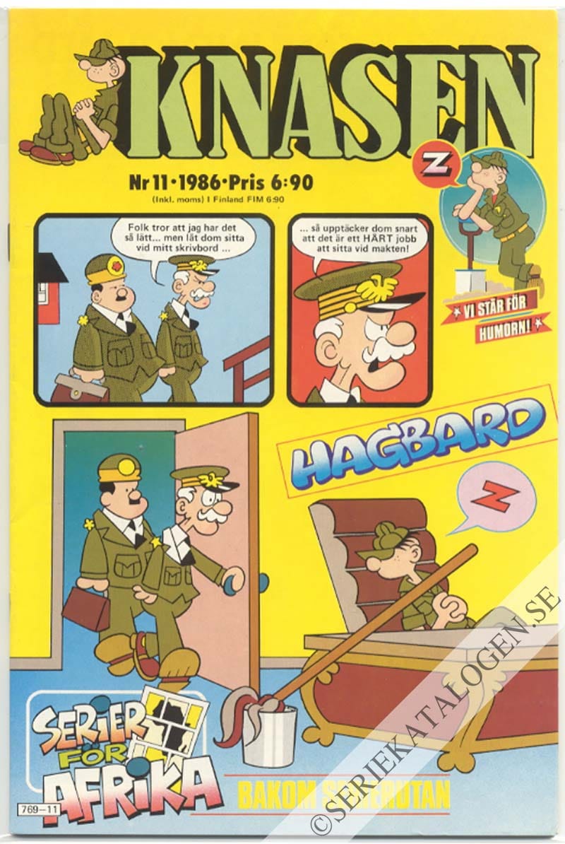 Framsida på Knasen #11 (1986)