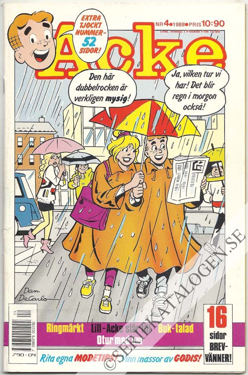 Framsida på Acke #4 (1988)