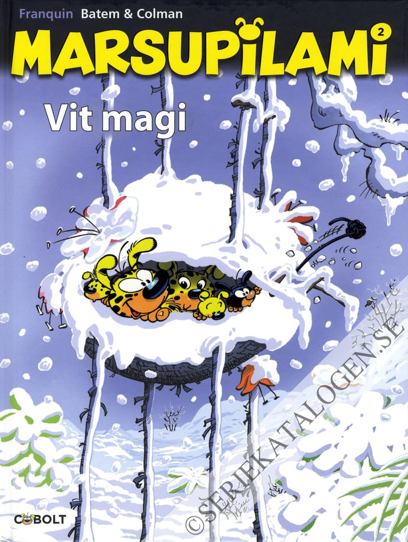 Framsida på Marsupilami Vit magi (2016)