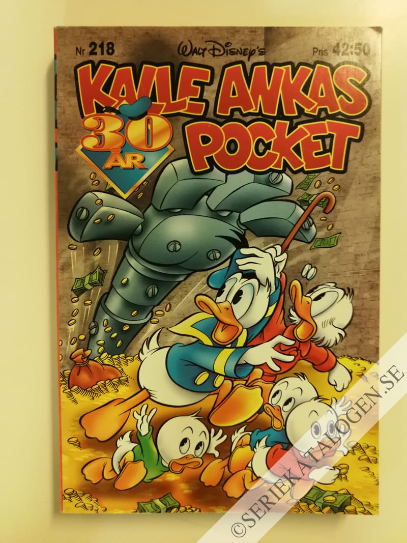 Framsida på Kalle Ankas pocket #218 (1998)