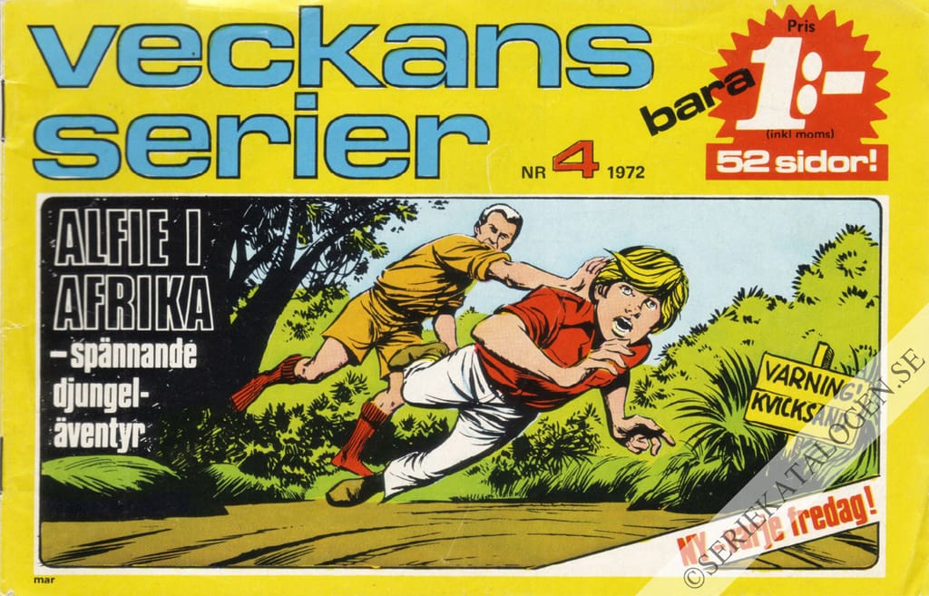 Framsida på Veckans serier #4 (1972)
