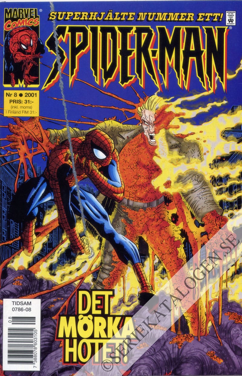 Framsida på Spider-Man #8 (2001)