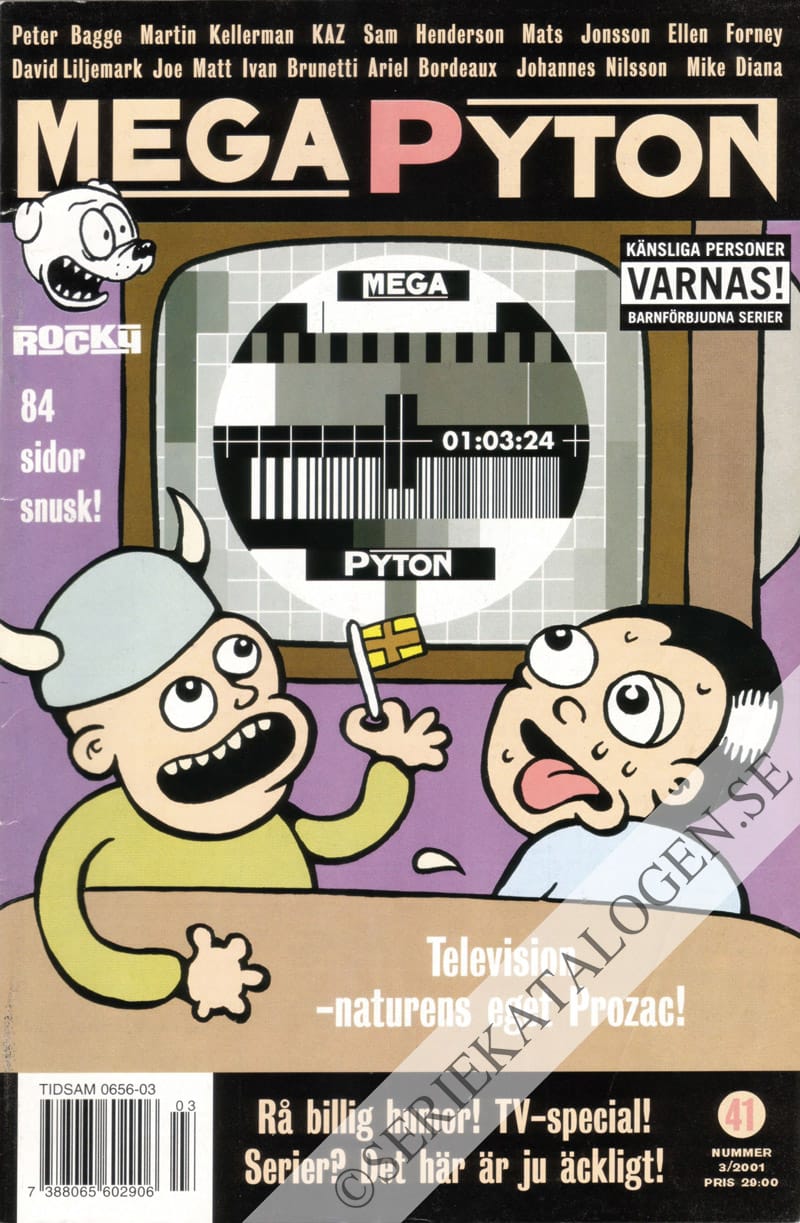 Framsida på MegaPyton #3 (2001)