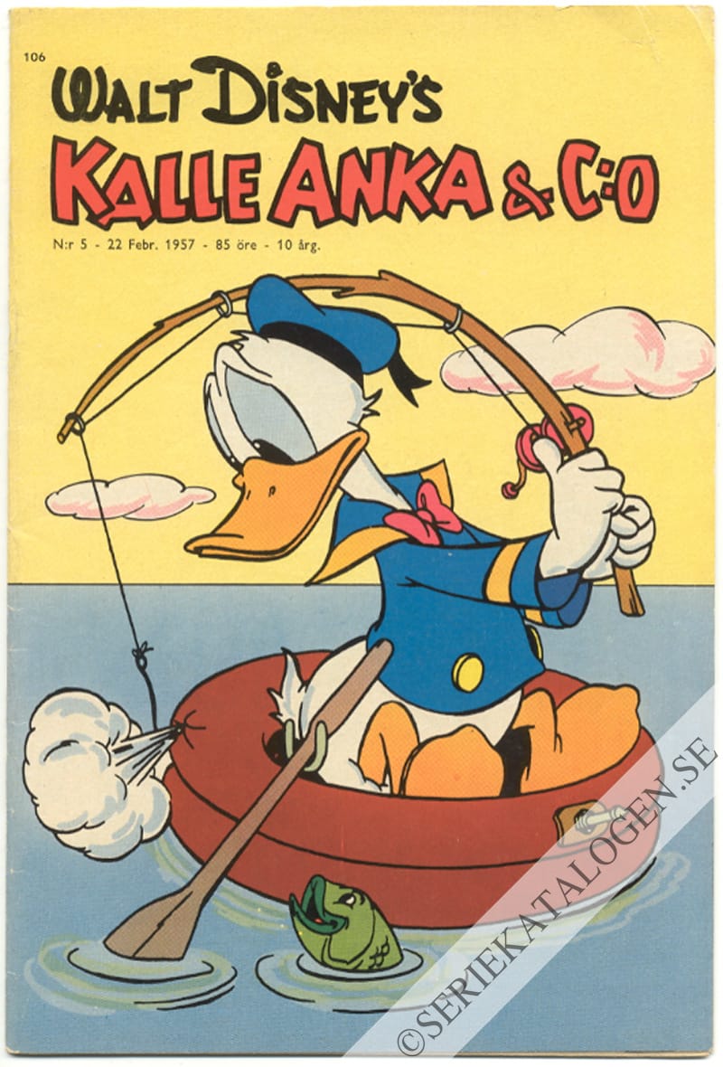 Framsida på Kalle Anka & C:o #5 (1957)