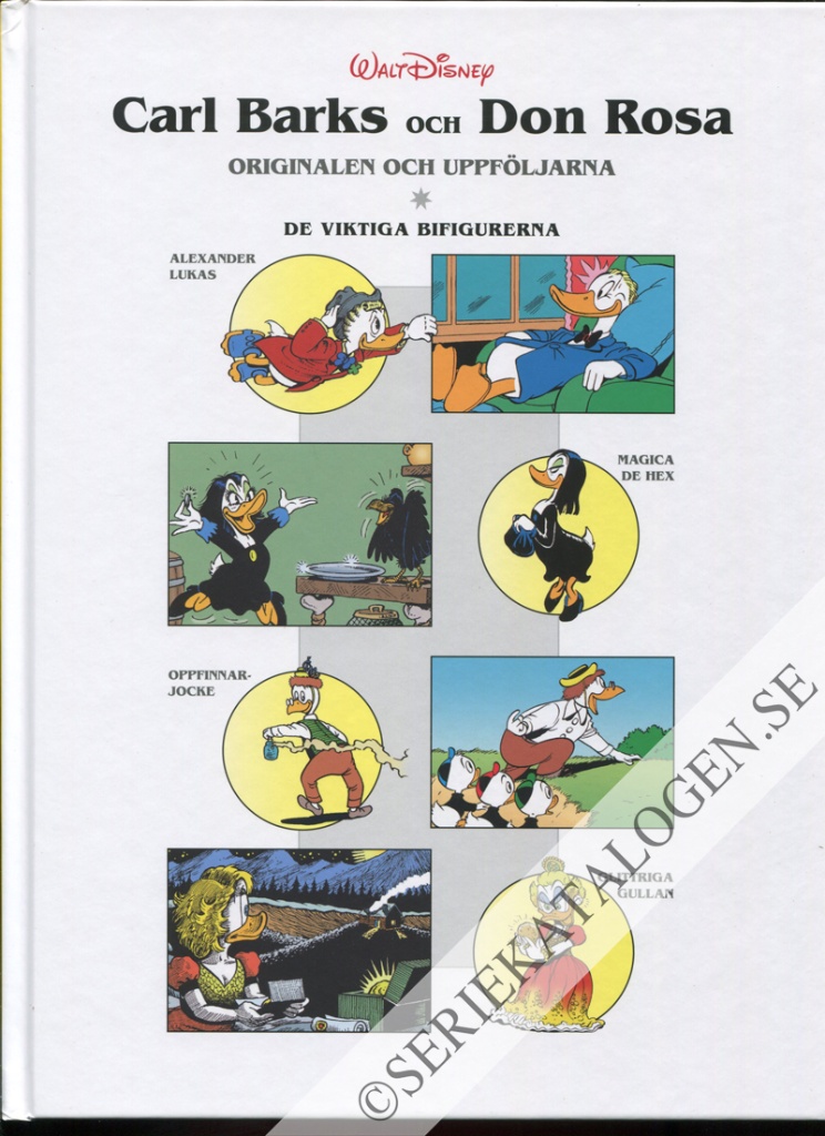 Framsida på Carl Barks och Don Rosa - originalen och uppföljarna De viktiga bifigurerna (2025)