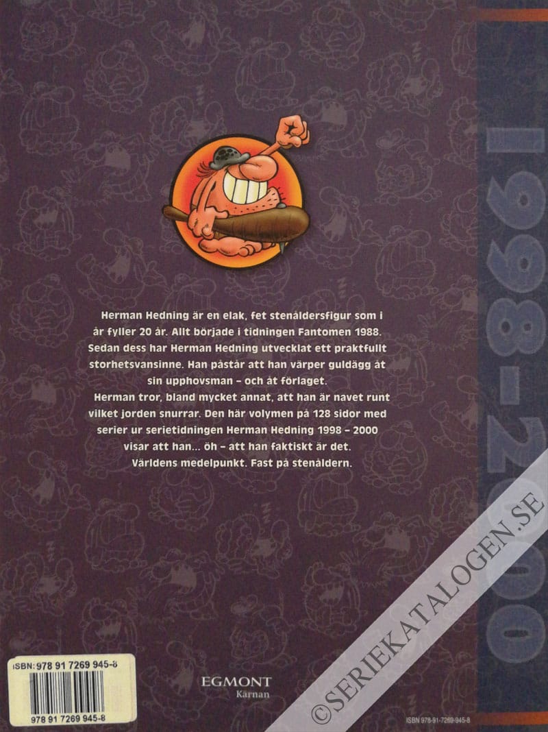 Baksida på Samlade serier 1998-2000 (2008)