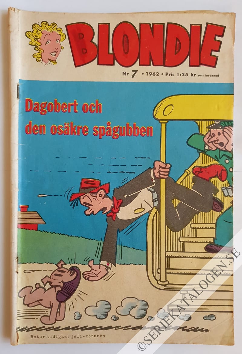 Framsida på Blondie #7 (1962)
