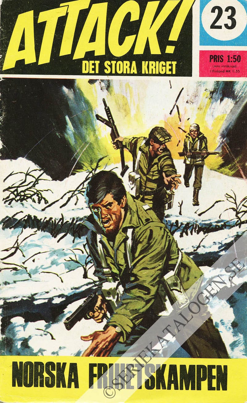 Framsida på Attack Norska frihetskampen (1967)