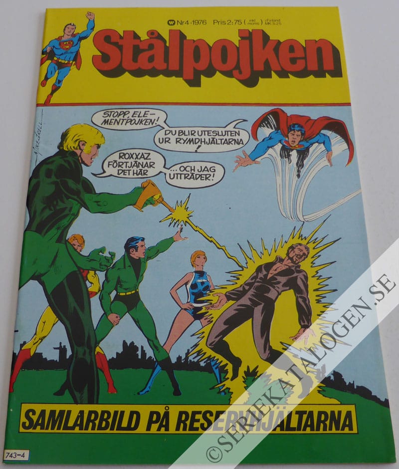 Framsida på Stålpojken #4 (1976)