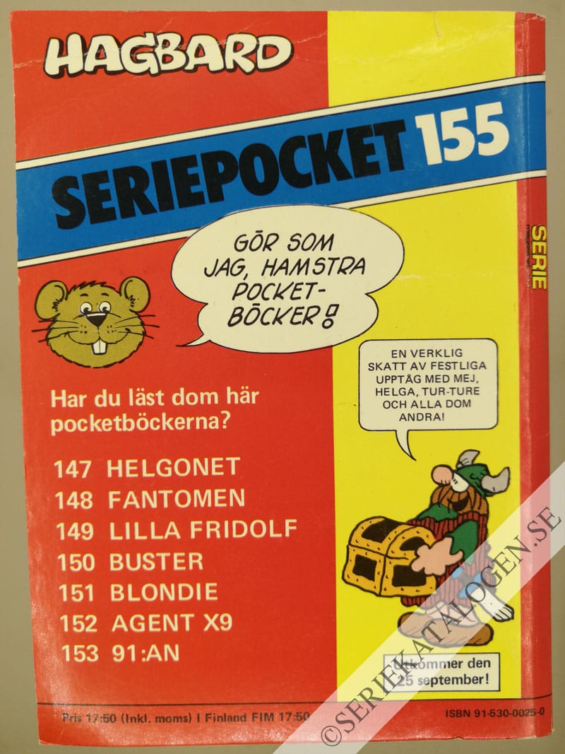Baksida på Seriemagasinet (1985)