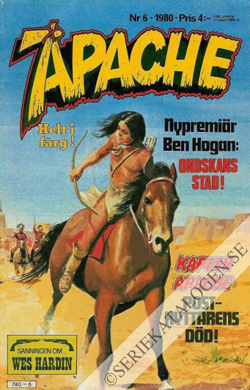 Framsida på Apache #6 (1980)