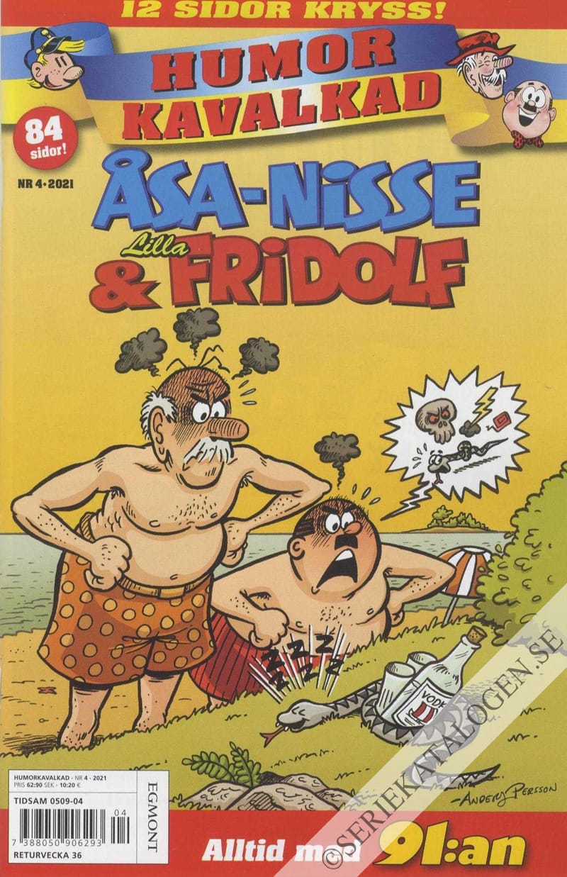 Framsida på Humorkavalkad #4 (2021)