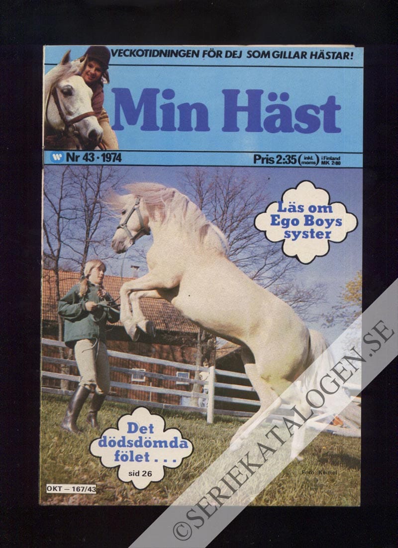 Framsida på Min häst #43 (1974)