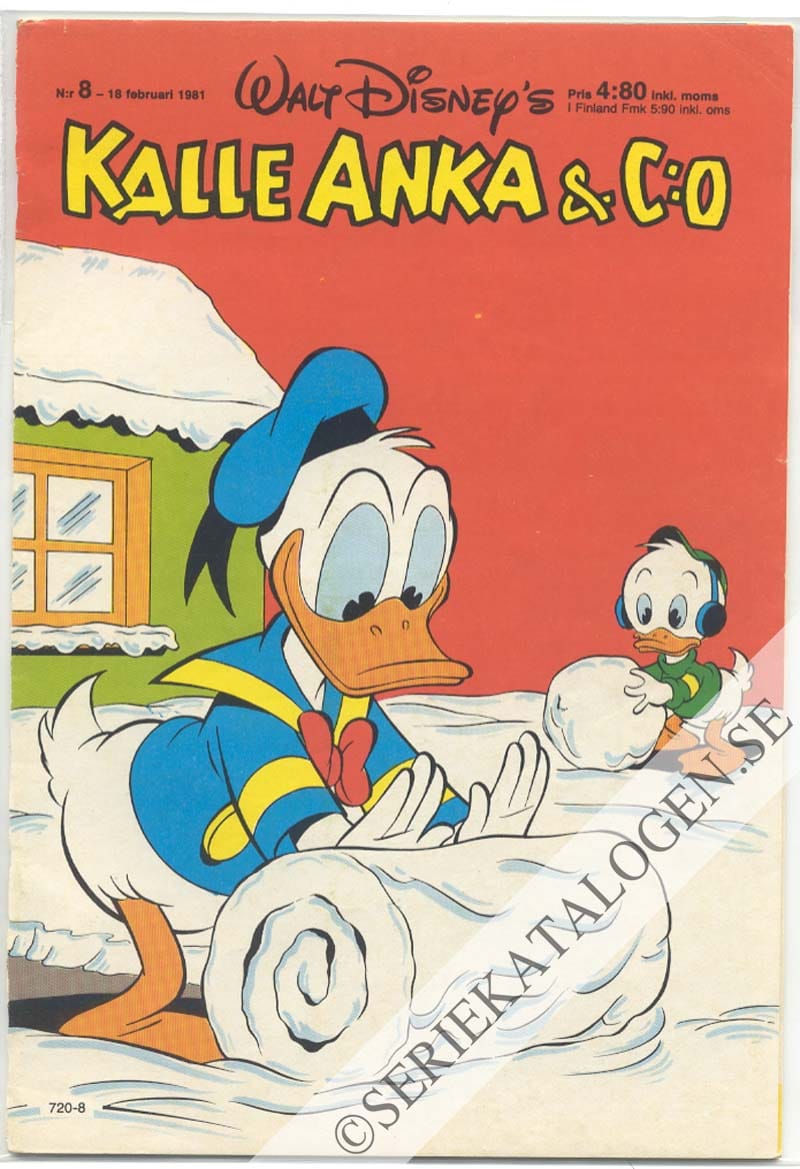 Framsida på Kalle Anka & C:o #8 (1981)