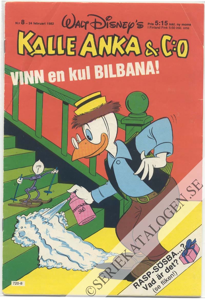 Framsida på Kalle Anka & C:o #8 (1982)
