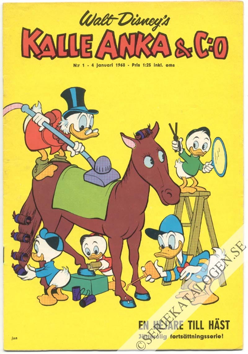 Framsida på Kalle Anka & C:o #1 (1968)
