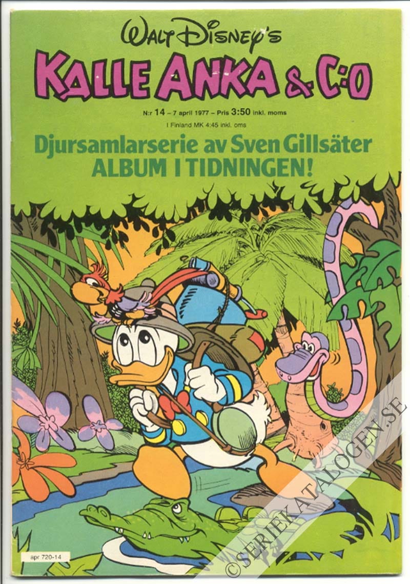 Framsida på Kalle Anka & C:o #14 (1977)
