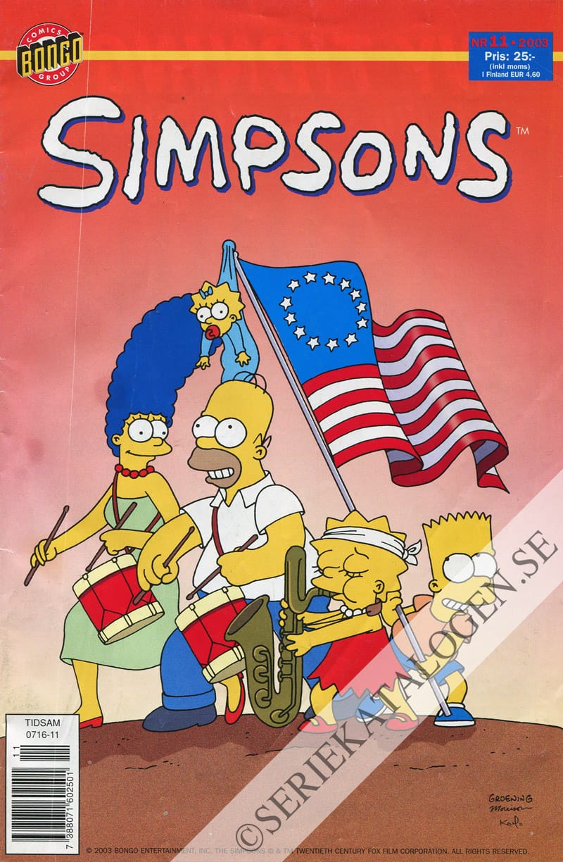 Framsida på Simpsons #11 (2003)