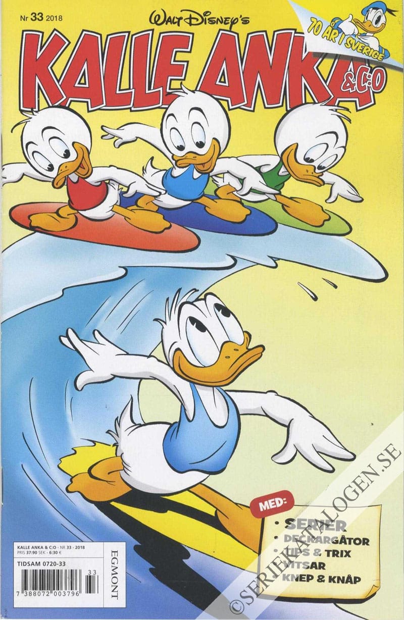 Framsida på Kalle Anka & C:o #33 (2018)