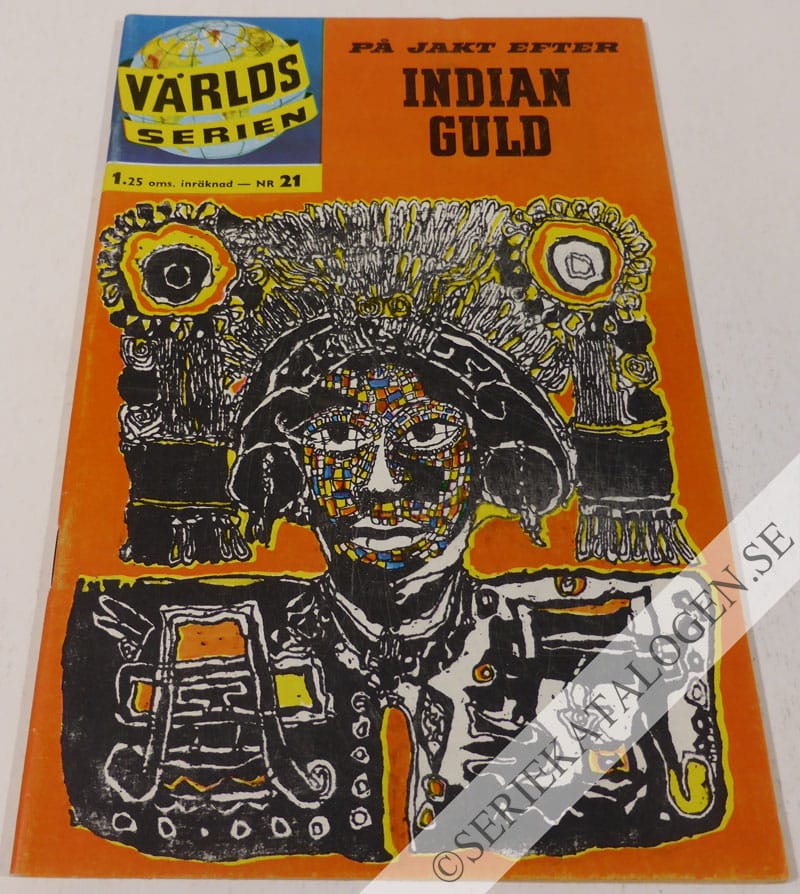 Framsida på Världsserien På jakt efter indianguld (1961)