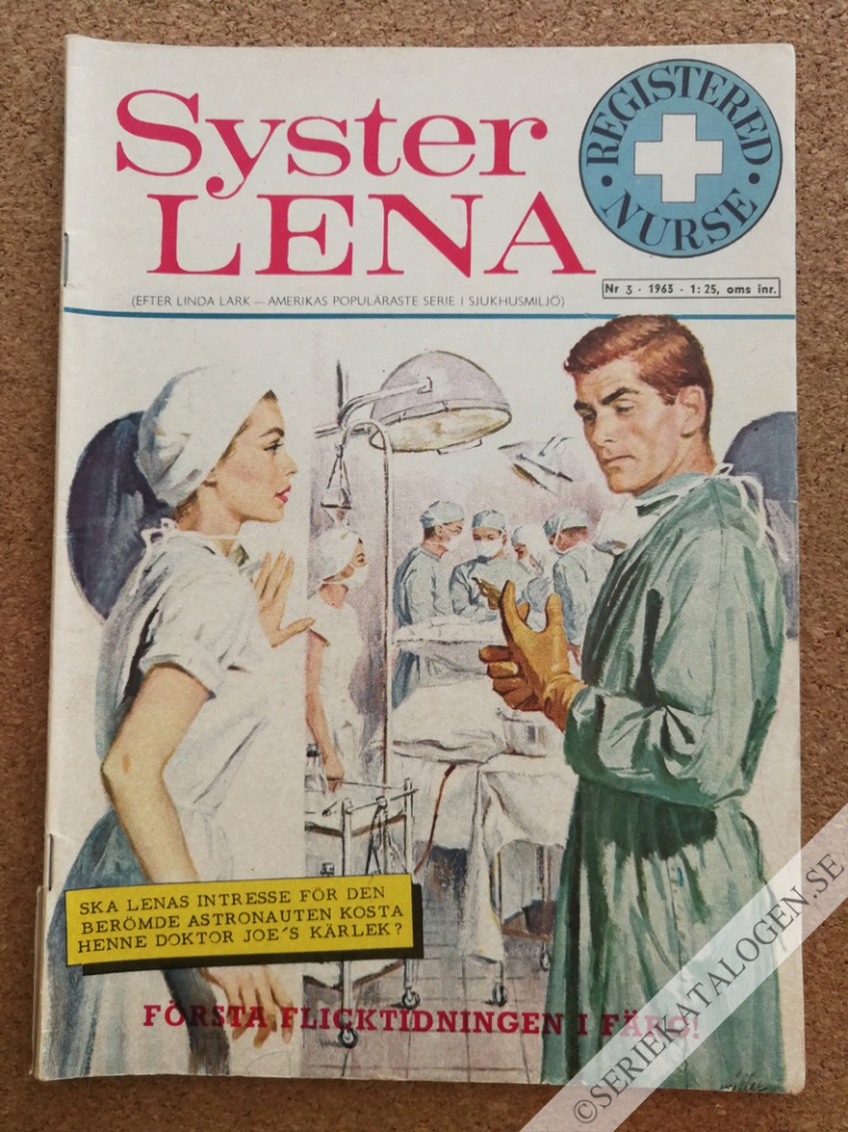 Framsida på Syster Lena - registered nurse #3 (1963)