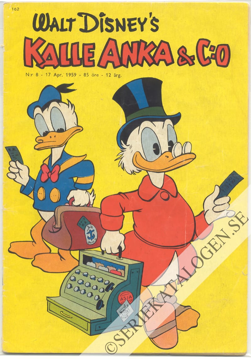Framsida på Kalle Anka & C:o #8 (1959)