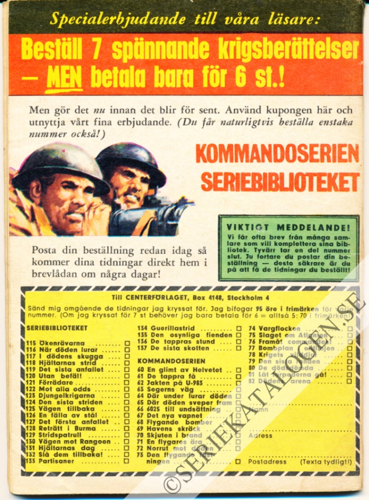 Baksida på Alarm! Alarm! (1966)