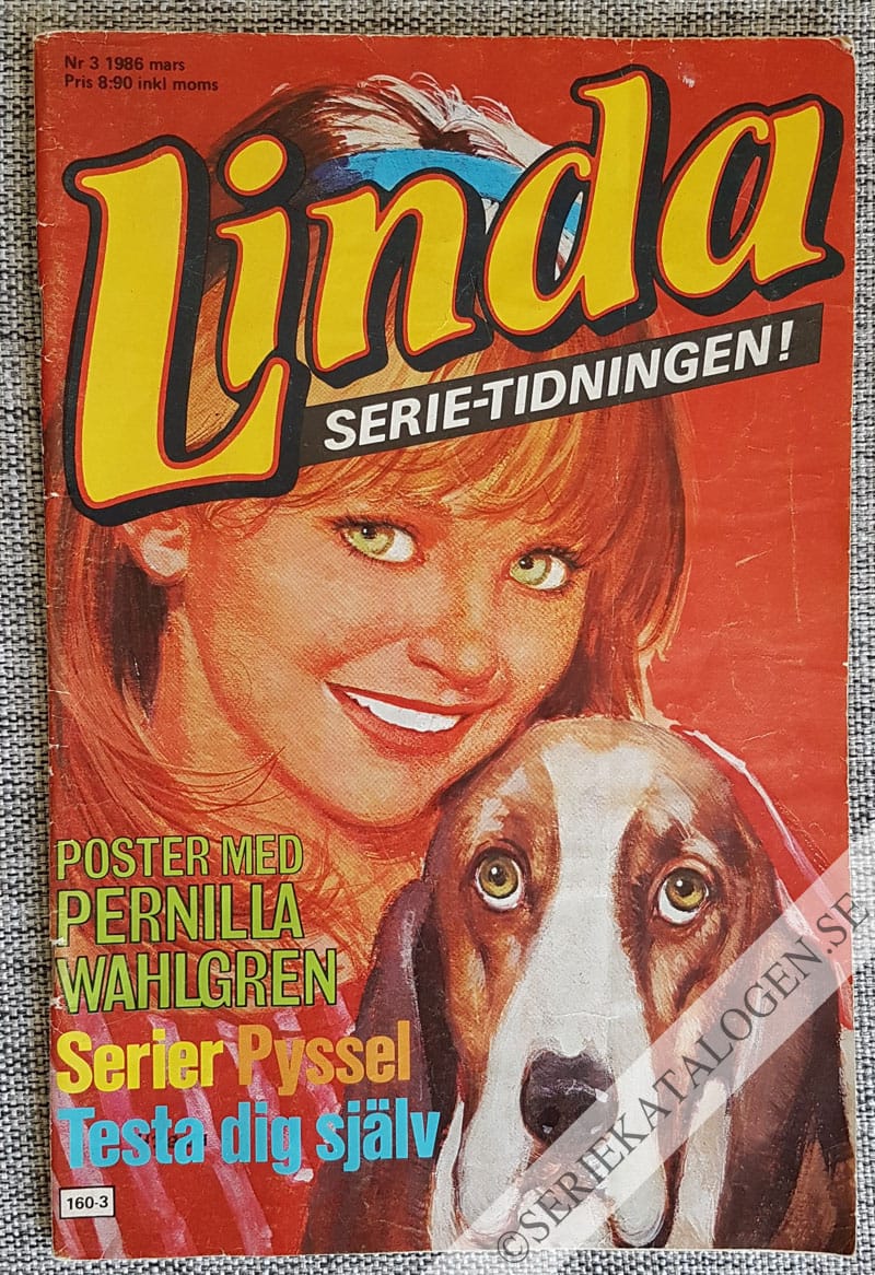 Framsida på Linda #3 (1986)