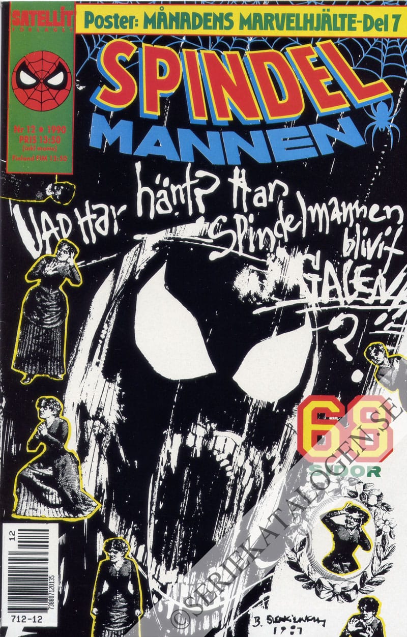 Framsida på Spindelmannen #12 (1990)