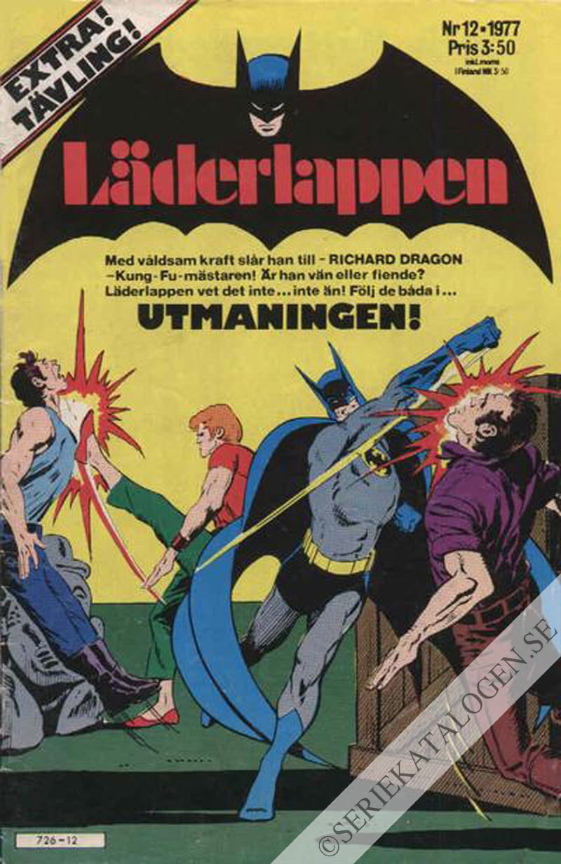Framsida på Läderlappen och Robin #12 (1977)
