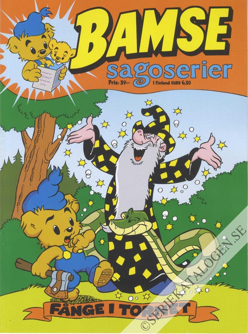 Framsida på Bamse-extra Bamse sagoserier - Fånge i tornet (2020)