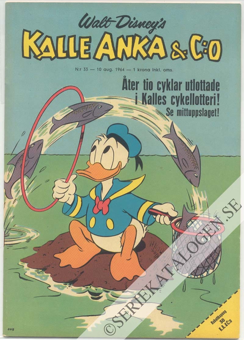 Framsida på Kalle Anka & C:o #33 (1964)