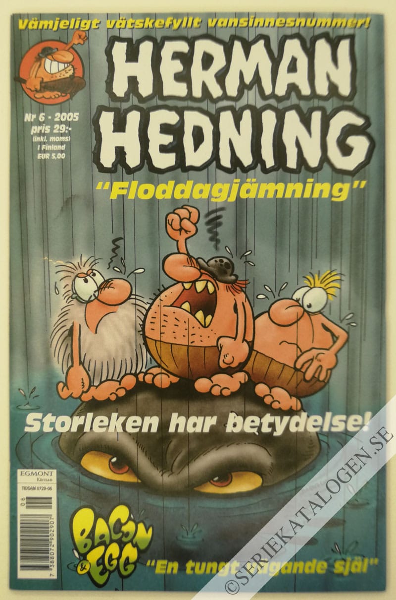 Framsida på Herman Hedning #6 (2005)